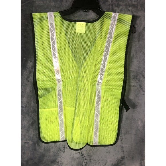 Uline High Visibility Safety Vest Reflective Yellow Line Size 2X To 3X Large - Picture 7 of 8